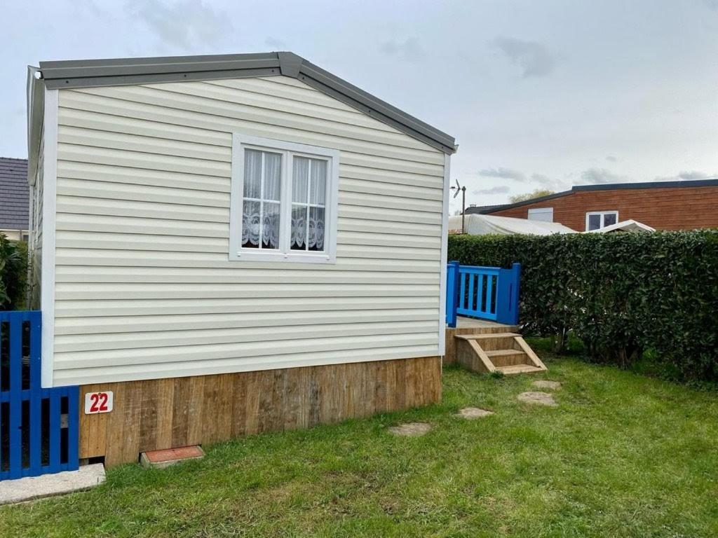 Mobilhome Emplacement 21 Biville-sur-Mer Exterior foto
